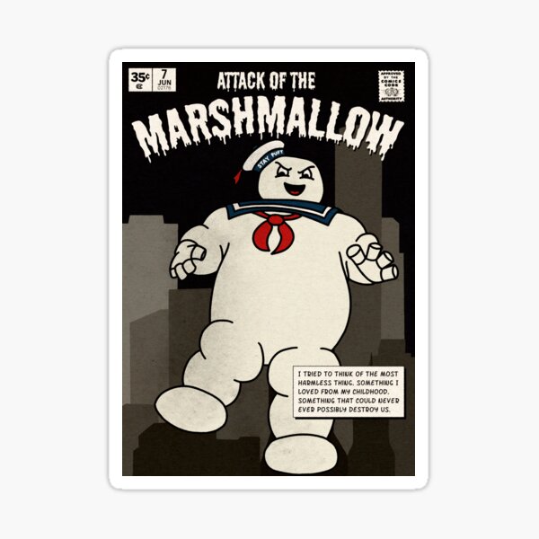 Attack of the Marshmallow Sticker