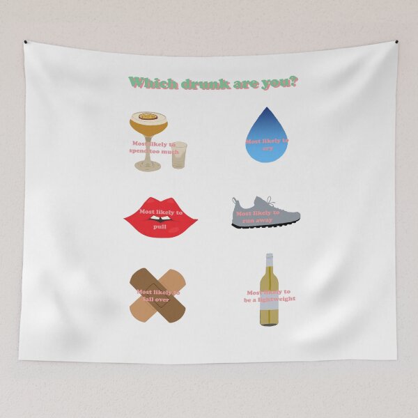 Item preview, The types of people on a night out  designed and sold by textilestalk.