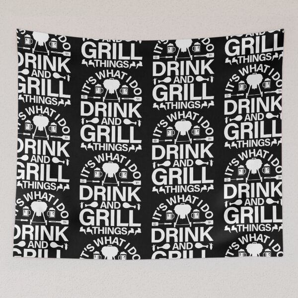 Item preview, It's What I Do Drink And Grill Things Pitmaster designed and sold by GravitiTees.