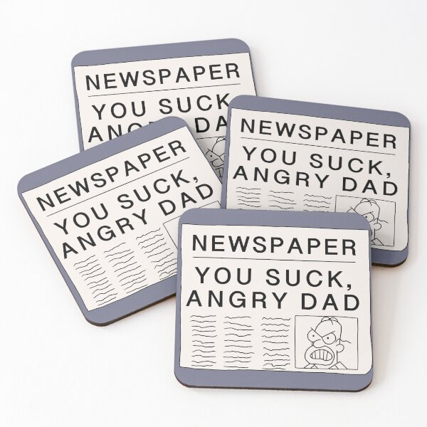 Item preview, The Simpsons Angry Dad Newspaper designed and sold by thebcarts.