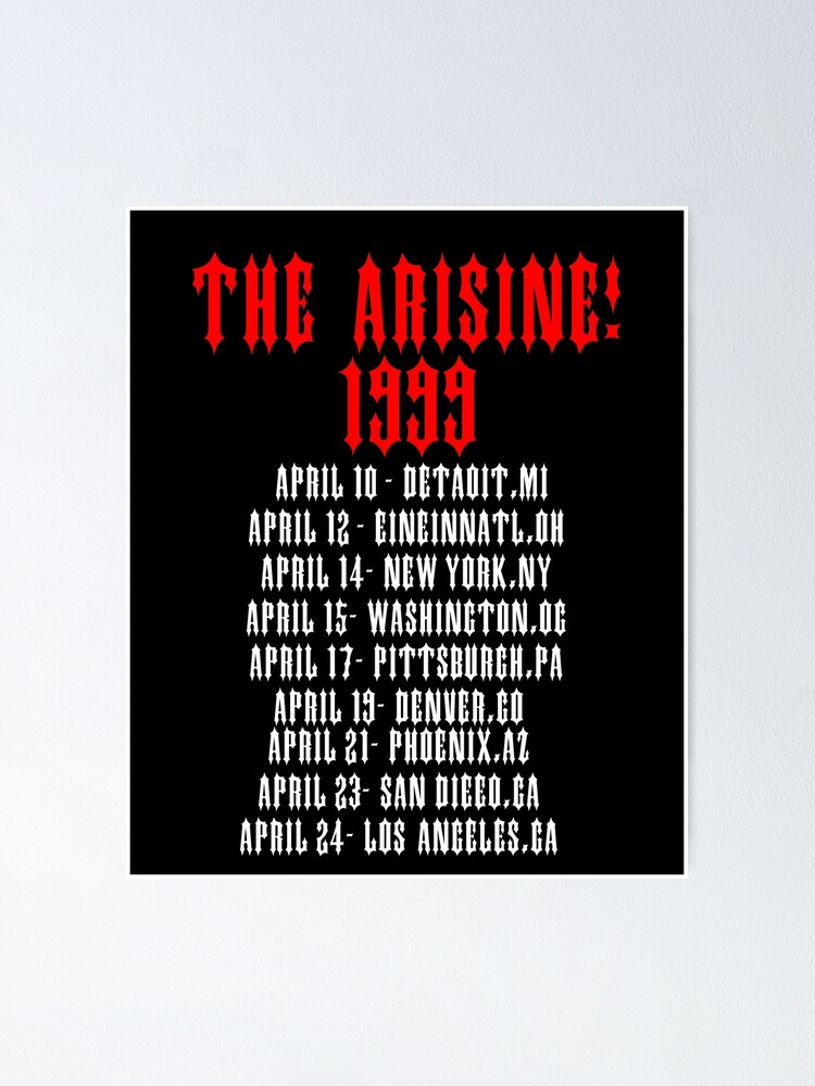 90_s RARE Smashing Pumpkins - The Arising Tour Double-Sided 