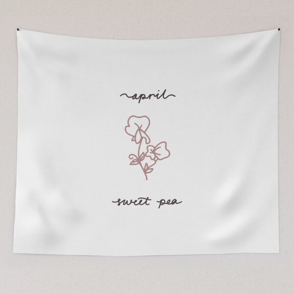 Item preview, April Birth Flower Sweet Pea designed and sold by VibrantGifts.