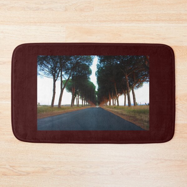 Item preview, avenue with trees at sunset in the rural Tuscan countryside designed and sold by alessiapenny.