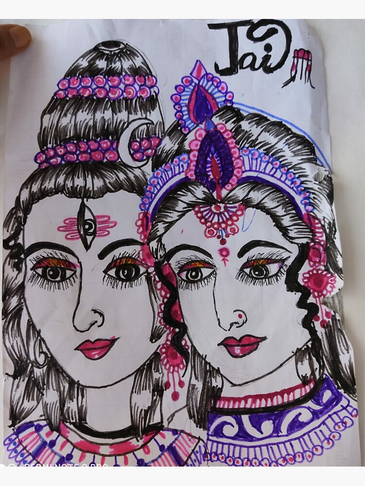 Shivratri Special Drawing  shivParvati Sketch  YouTube