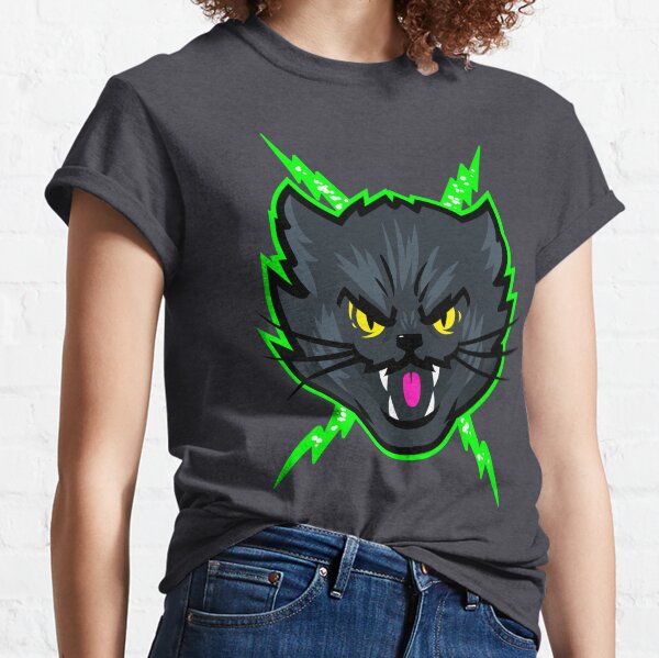 Black Eletric Cat Classic T-Shirt
