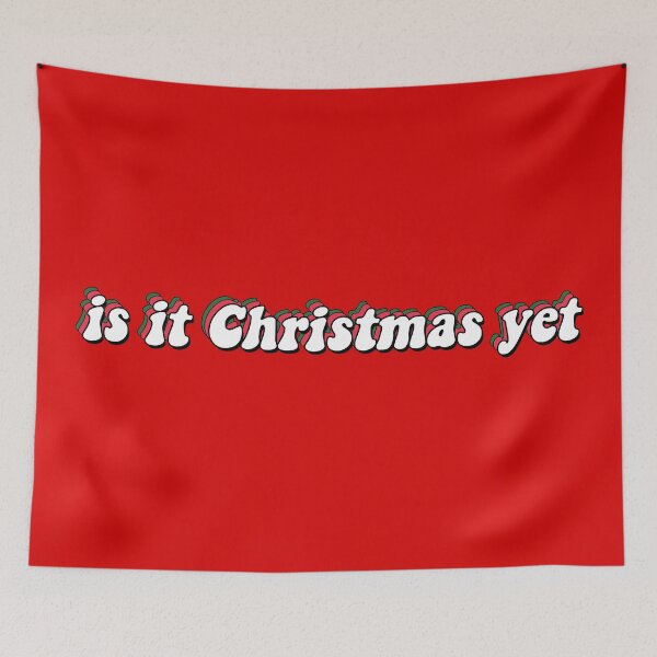 Item preview, Is It Christmas Yet Sticker -Quotes 2020 Sheets Pack Labels Cards Ideas Present Sayings Gift Activity Art Books Toys Trends Movies Songs Covid Netflix Classics List Meme T-shirt Albums Teens Kids designed and sold by qualityprinting.