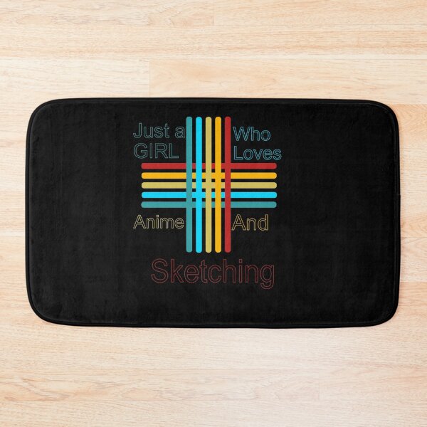 Item preview, Just a girl who loves anime and sketching 3 designed and sold by arnabbabai.