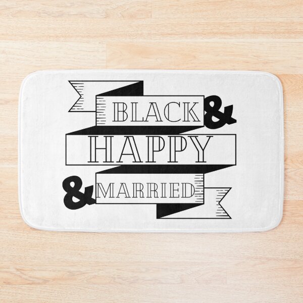 Item preview, Black Happy and married. designed and sold by Rajpramanik.