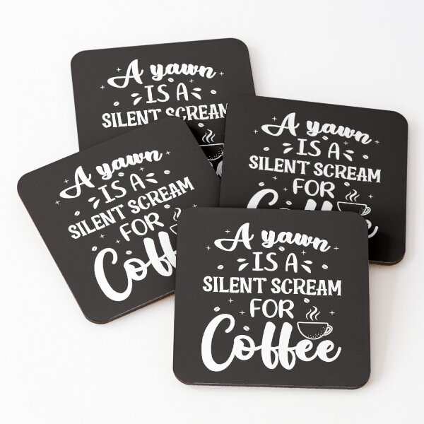 Item preview, a yawn is a silent scream for coffee designed and sold by Majesticoo.
