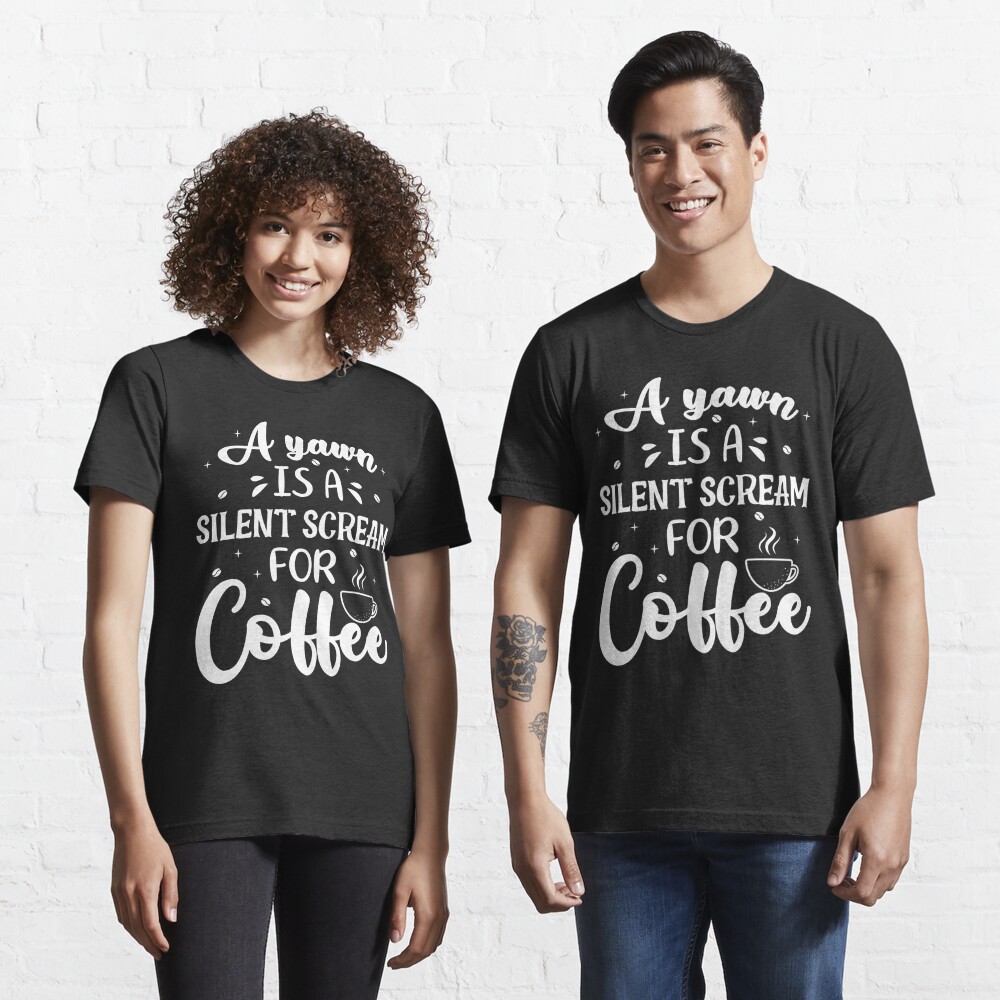Scream for Coffee V-neck T-shirt