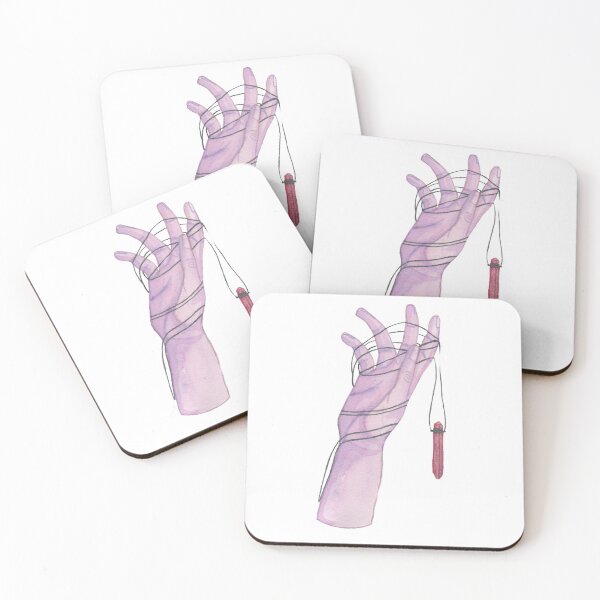 Item preview, Hand holding a crystal necklace designed and sold by Joanne Rupertinger.