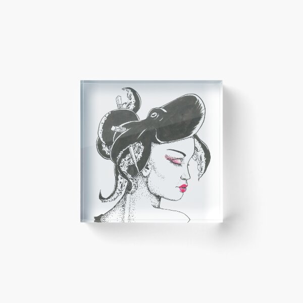 Item preview, Sprawling geisha designed and sold by Crea-RiBo.