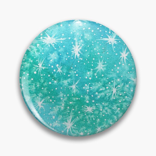 Item preview, Diseño de estrella explosiva verde azul designed and sold by Smalltownart.