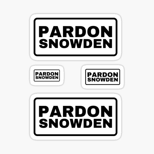 Pardon Snowden Sticker