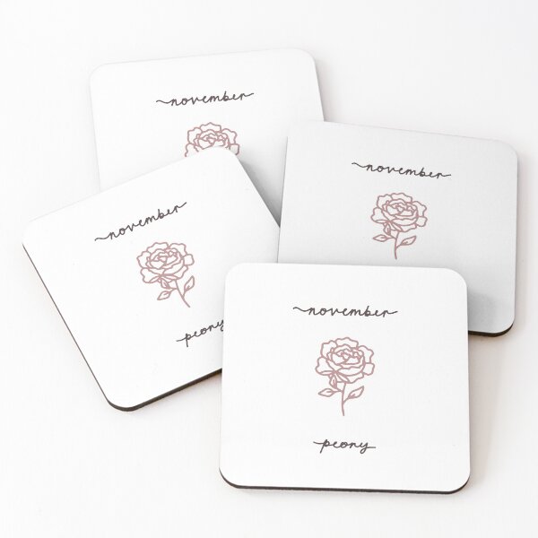 Item preview, November Birth Flower Peony designed and sold by VibrantGifts.
