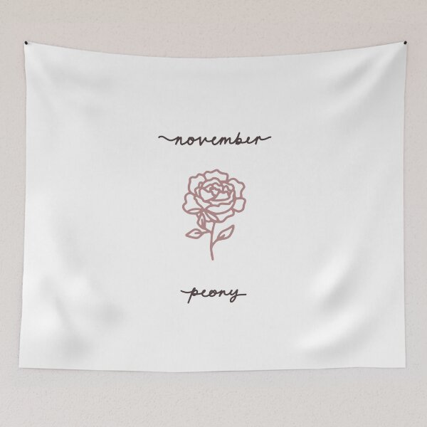 Item preview, November Birth Flower Peony designed and sold by VibrantGifts.
