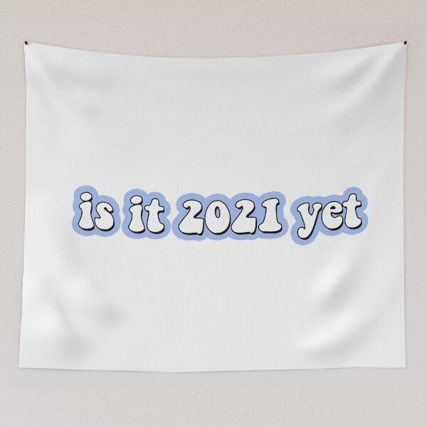 Item preview, Is it 2021 Yet Mask Sticker - Funny New Year’s Years Eve Day Viral Trending Quarantine Lockdown Movie Resolution Cards Trending Popular Decorations Memes USA Art Gift Present Party Quote Cvodi Cards designed and sold by qualityprinting.