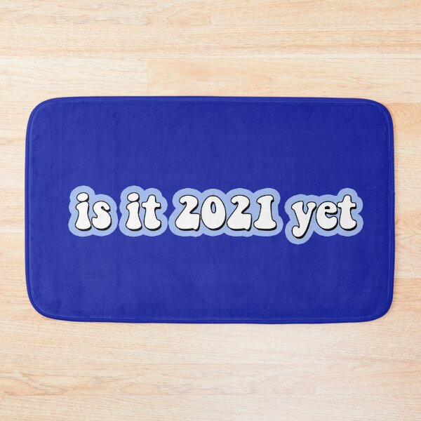 Item preview, Is it 2021 Yet Mask Sticker - Funny New Year’s Years Eve Day Viral Trending Quarantine Lockdown Movie Resolution Cards Trending Popular Decorations Memes USA Art Gift Present Party Quote Cvodi Cards designed and sold by qualityprinting.