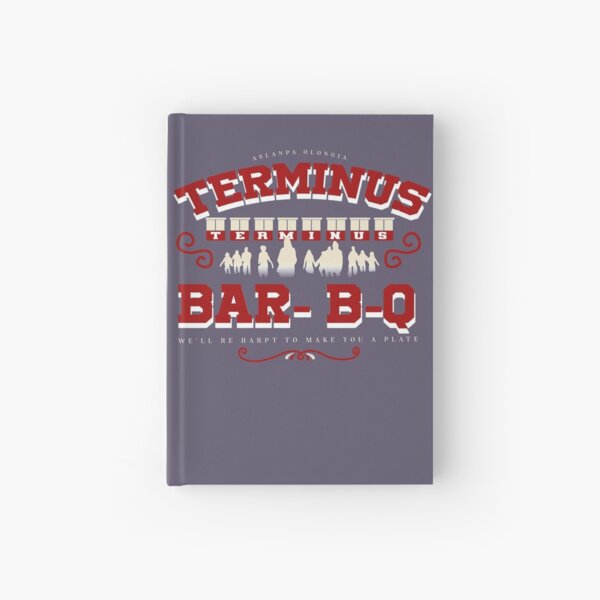 Mens Terminus BBQ Vintage Style Zombie Apocalypse Hardcover Journal