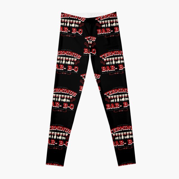 Mens Terminus BBQ Vintage Style Zombie Apocalypse Leggings