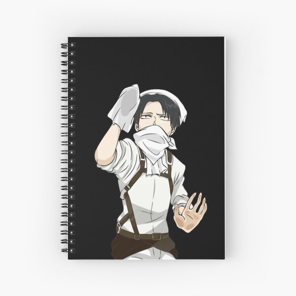 Cleaning Levi - Attack on Titan Spiral Notebook