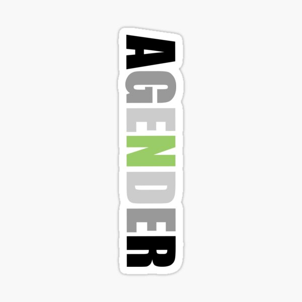 Agender Flag Stickers Redbubble