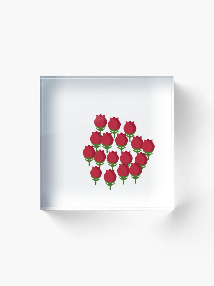 Thumbnail 1 of 5, Acrylic Block, Red Roses designed and sold by Chunwi2020.