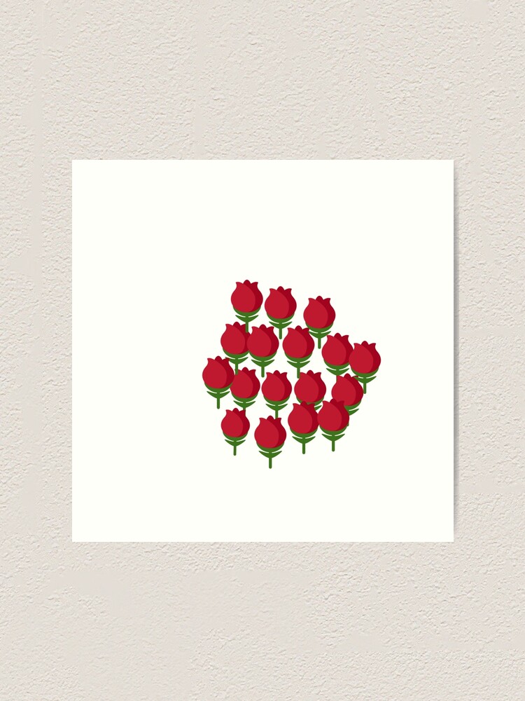Thumbnail 1 of 3, Art Print, Red Roses designed and sold by Chunwi2020.