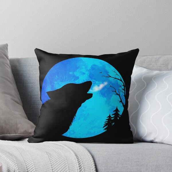 Item preview, Hunter's Blue Moon Wolf designed and sold by serenaking.