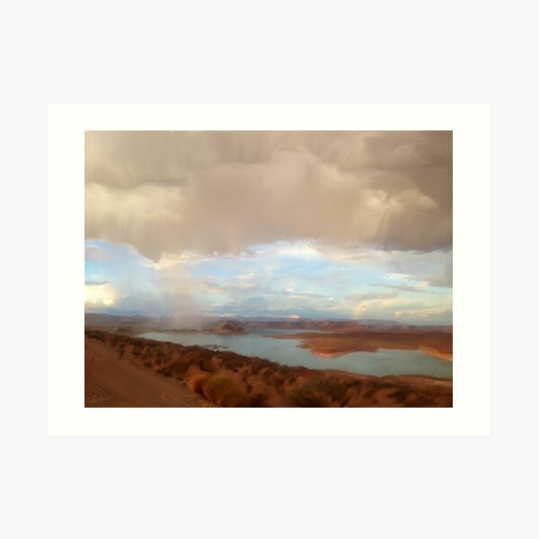 Lake Powell Rainfall Art Print