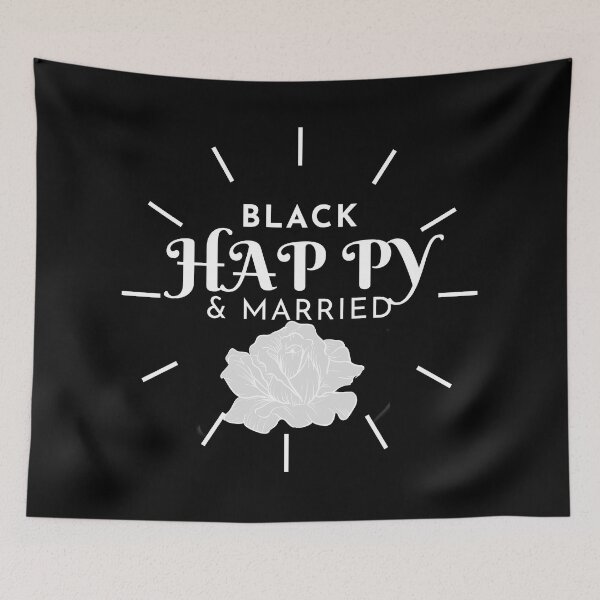 Item preview, Black happy and married.... designed and sold by Rajpramanik.