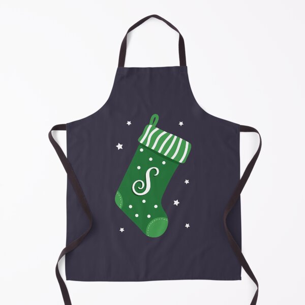 Item preview, Christmas Stocking with Letter S designed and sold by VicEllisArt.