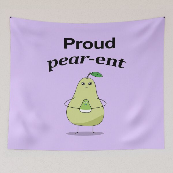 Item preview, Proud parents (pear-ents) color designed and sold by Luxpenta.