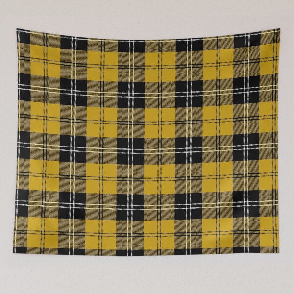 Aperçu de l'œuvre Tartan jaune moutarde Ramsay | Clan Ramsay | Tartan mignon créée et vendue par cutetartanshop.