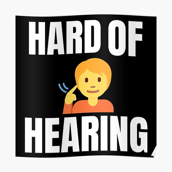 Emblem For The Hearing Impaired 2021 Posters | Redbubble