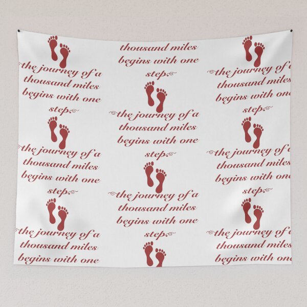 Item preview, the journey of a thousand miles begins with one step. designed and sold by MBartistic.