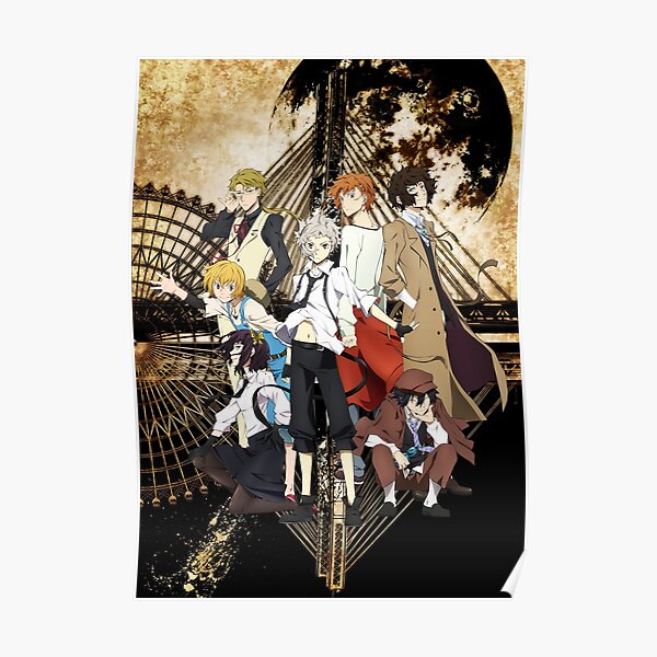 Bungou Stray Dogs Ensemble Stars Polypropylene A3 8 Pieces Wall Poster