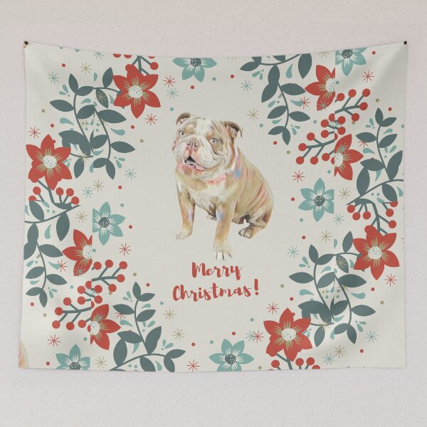 Item preview, Christmas Bulldog designed and sold by AnnaAndVibes.