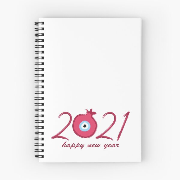 Item preview, 2021 new year good luck charm with pomegranate & Nazar Amulet designed and sold by Happy Puppy Print On Demand.