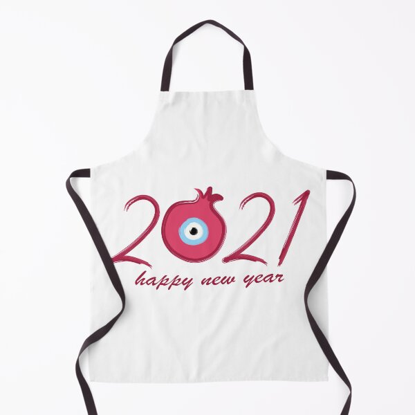 Item preview, 2021 new year good luck charm with pomegranate & Nazar Amulet designed and sold by Happy Puppy Print On Demand.