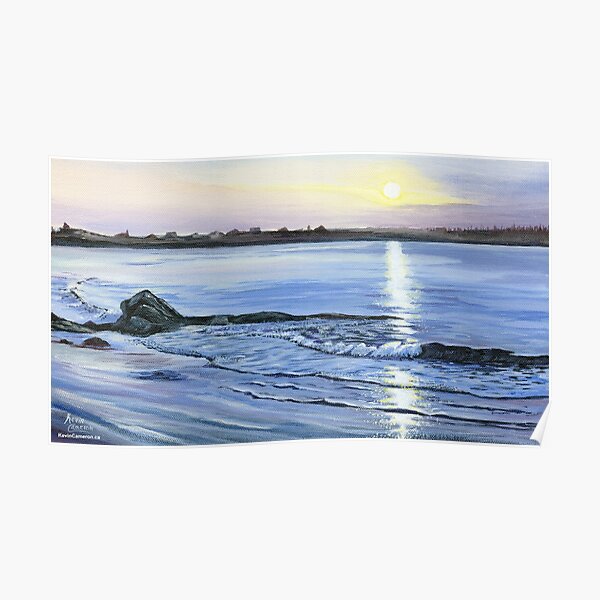 PEACE Lockeport Beach Nova Scotia Beach at sunset Poster