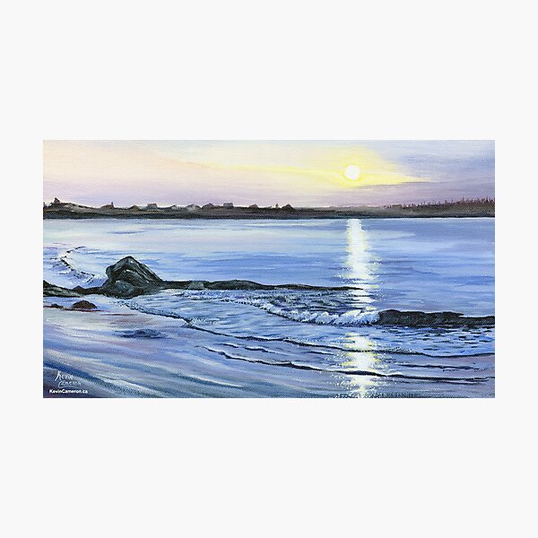 PEACE Lockeport Beach Nova Scotia Beach at sunset Photographic Print