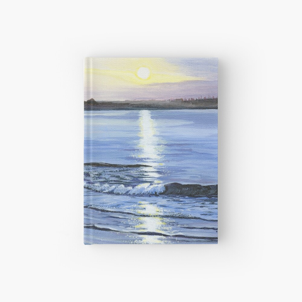 PEACE Lockeport Beach Nova Scotia Beach at sunset Hardcover Journal