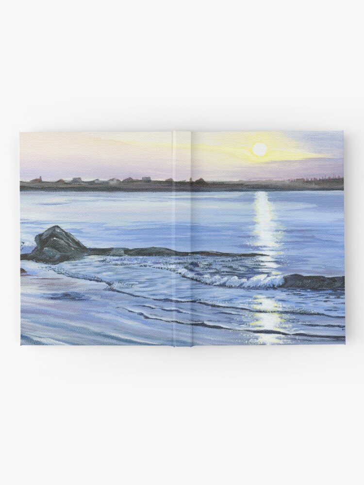 Alternate view of PEACE Lockeport Beach Nova Scotia Beach at sunset Hardcover Journal