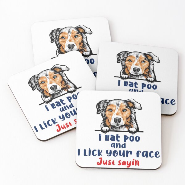Item preview, Australian Shepherd - funny Poo design! designed and sold by thepetcellar.