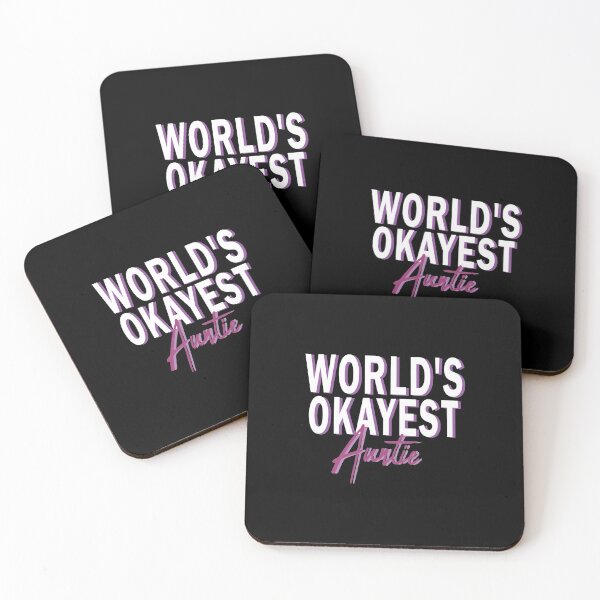 Item preview, World's Okayest Auntie / aunt life / cute gift for aunt / aunt designed and sold by Chamssou.