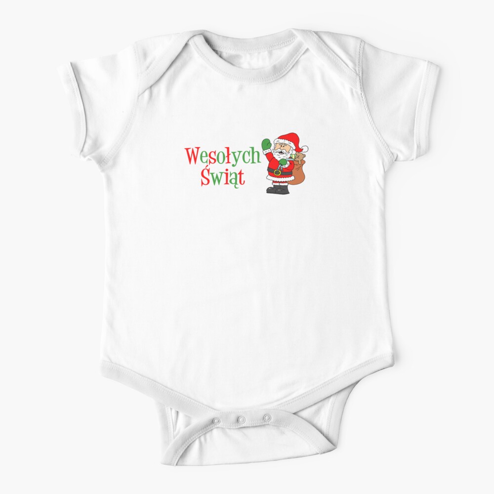 Wesolych Swiat Merry Christmas Polish Baby One-Piece for Sale by  jaycartoonist