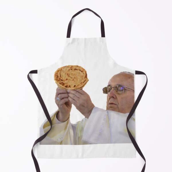 Item preview, Pope Francis holding Naan/Roti/paratha designed and sold by Chill-Indian.