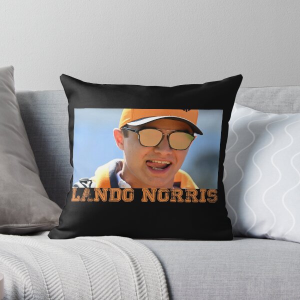 Lando Norris mclaren team Throw Pillow