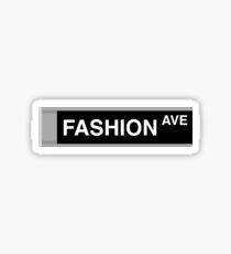 Pegatina Fashion Ave NYC Sign